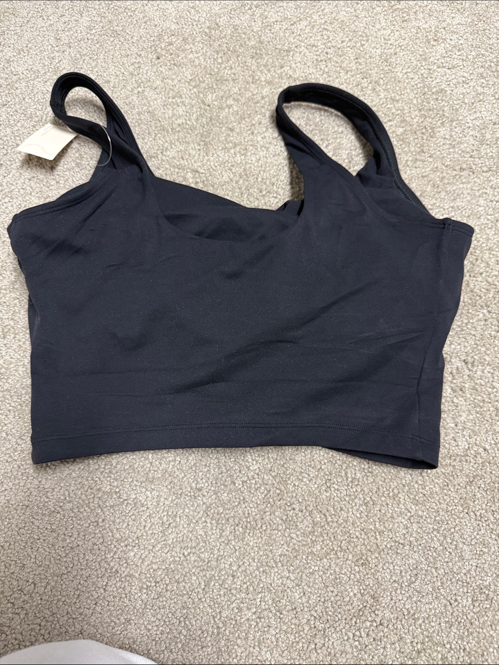 Black Women's Cropped Tank Top